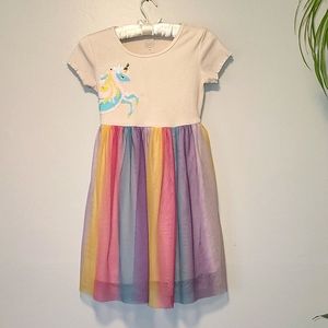 Unicorn dress size medium 7/8